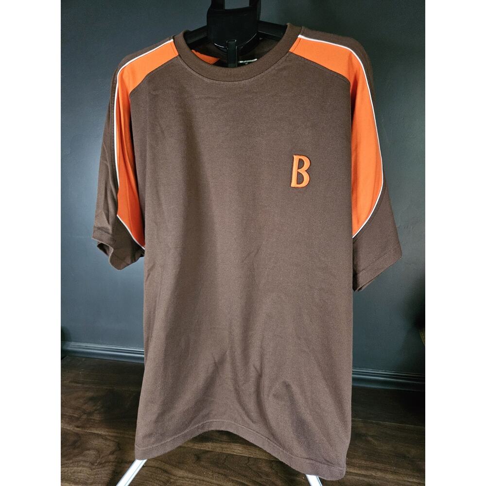 Puma Browns XL T Shirt NFL Cleveland Football Brown Orange Letter B